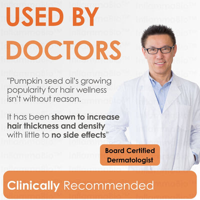 InflammaBio™ Pumpkin Seed Oil & Saw Palmetto. Dual-Action DHT-Blocker