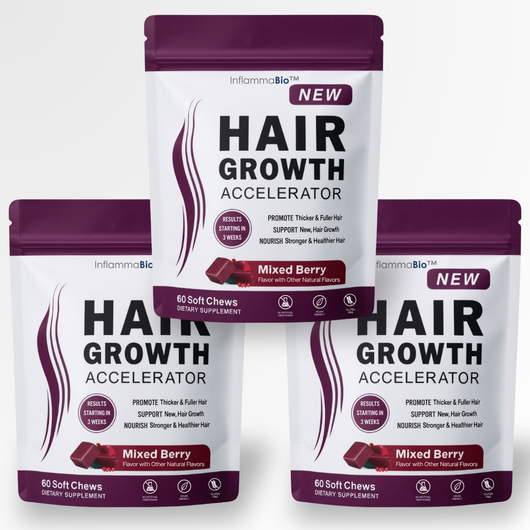 InflammaBio™ Hair Growth Accelerator (40X Biotin) Soft Chew