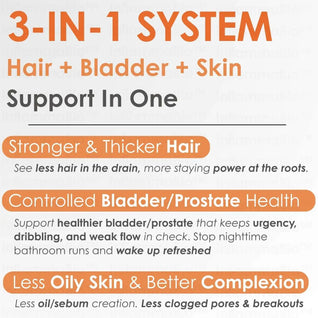 InflammaBio™ Pumpkin Seed Oil & Saw Palmetto. Dual-Action DHT-Blocker