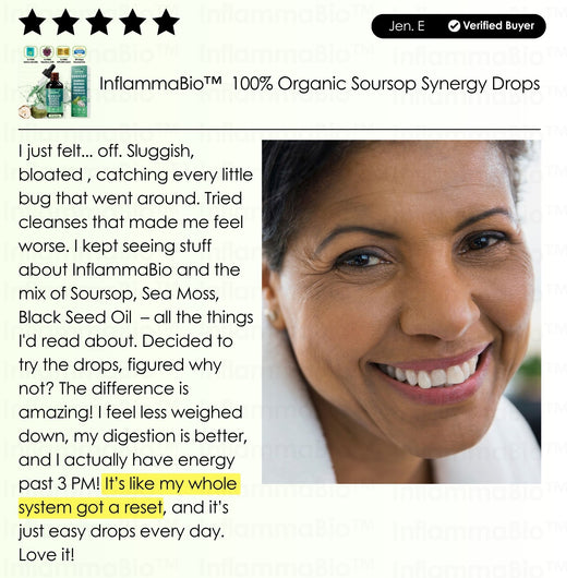 100% Organic 10 in 1 Soursop Synergy Drop