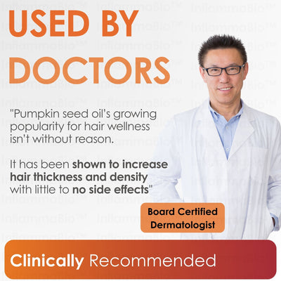 InflammaBio™ Pumpkin Seed Oil & Saw Palmetto. Dual-Action DHT-Blocker